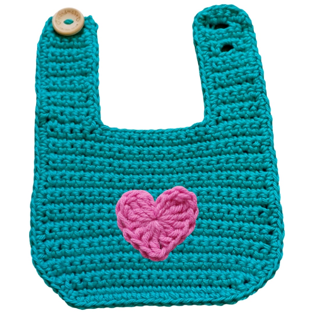 Basic Baby Bib Crochet Pattern: Beginner-Friendly Appliqué (PDF Pattern)