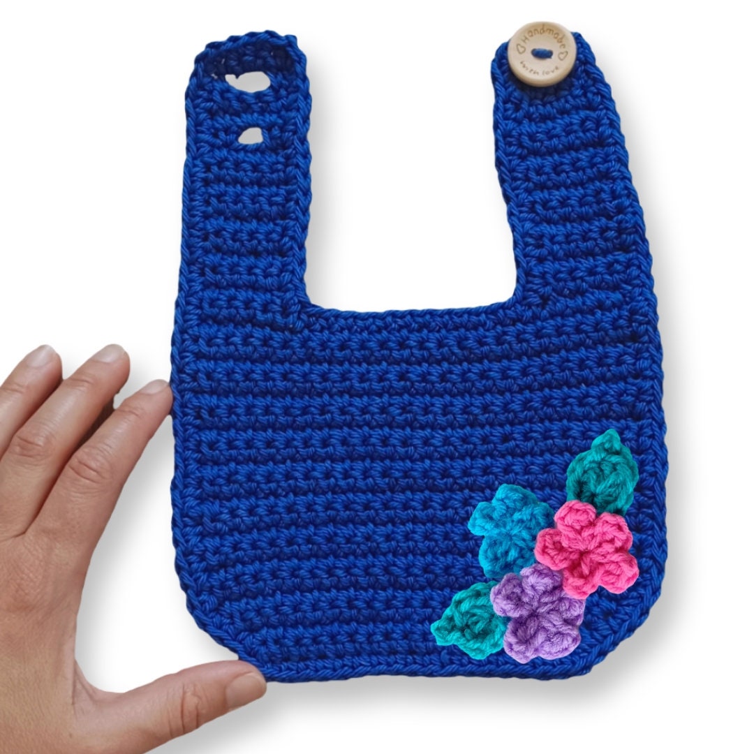 Basic Baby Bib Crochet Pattern: Beginner-Friendly Appliqué (PDF Pattern)
