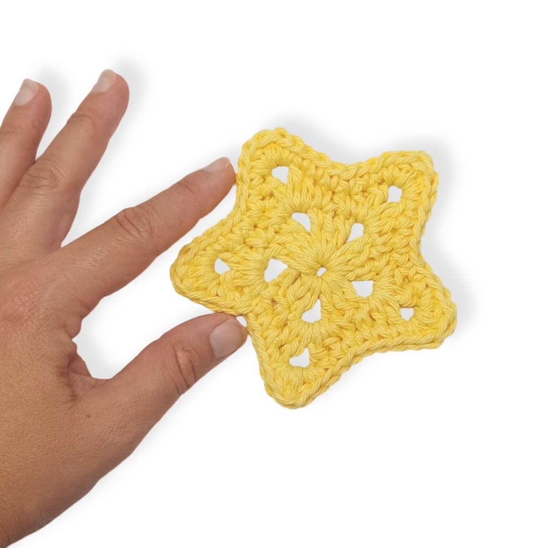 Star Ornament Crochet Pattern: Easy Stitch Christmas Applique (PDF Download)