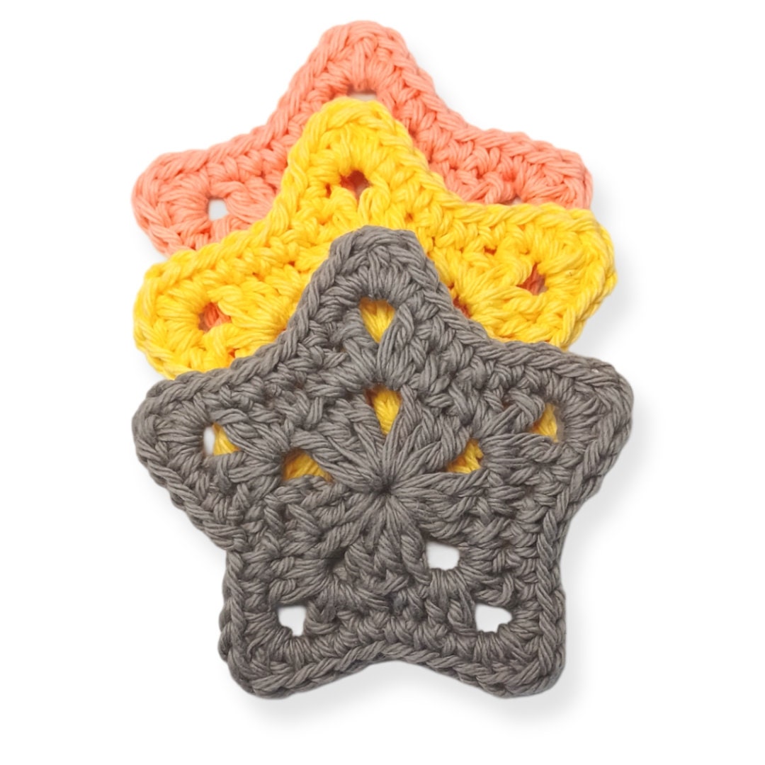 Star Ornament Crochet Pattern: Easy Stitch Christmas Applique (PDF Download)
