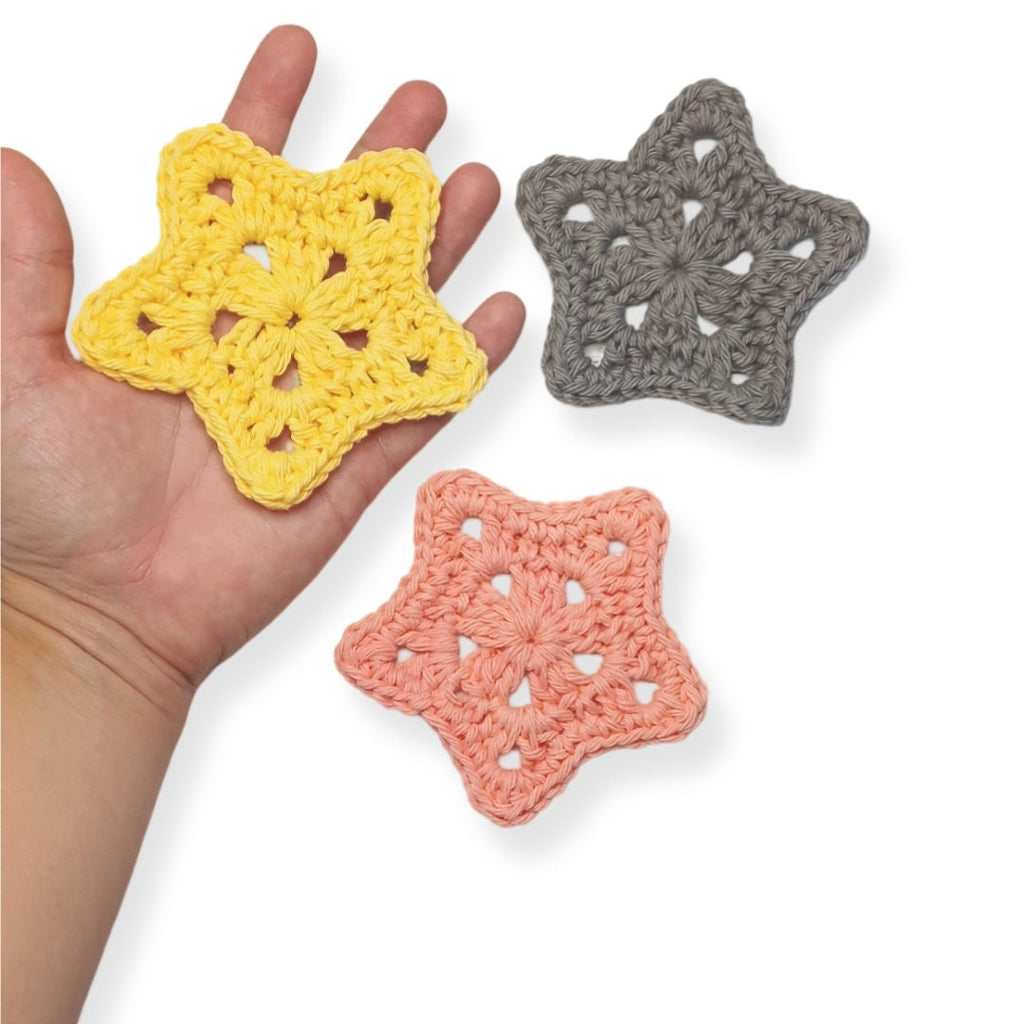 Star Ornament Crochet Pattern: Easy Stitch Christmas Applique (PDF Download)