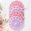 Rosa Coasters Crochet Pattern: Easy Stitch Mug Rug (PDF Download)