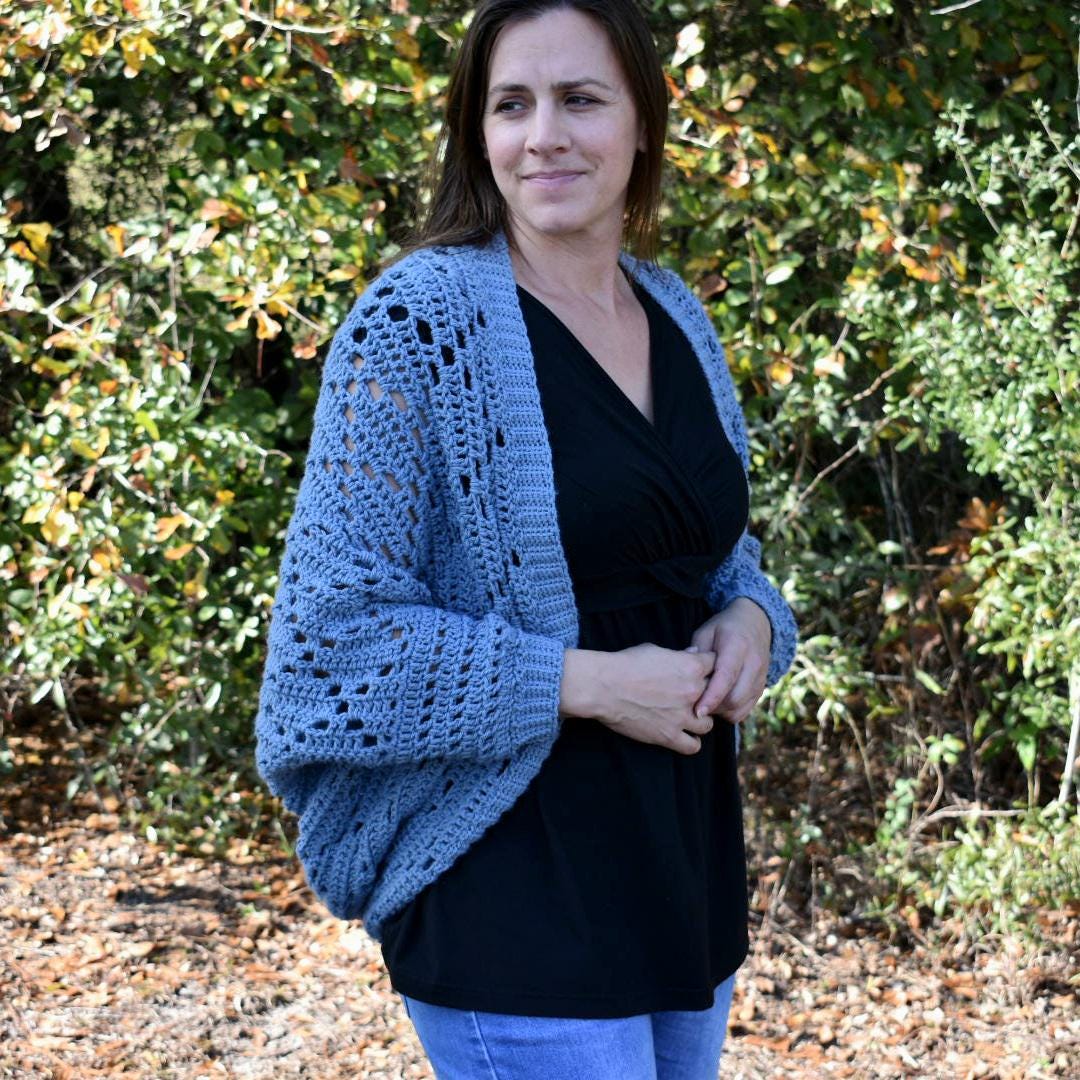 Diamond Cocoon Cardigan Crochet Pattern, Easy Skill Level (PDF Download)
