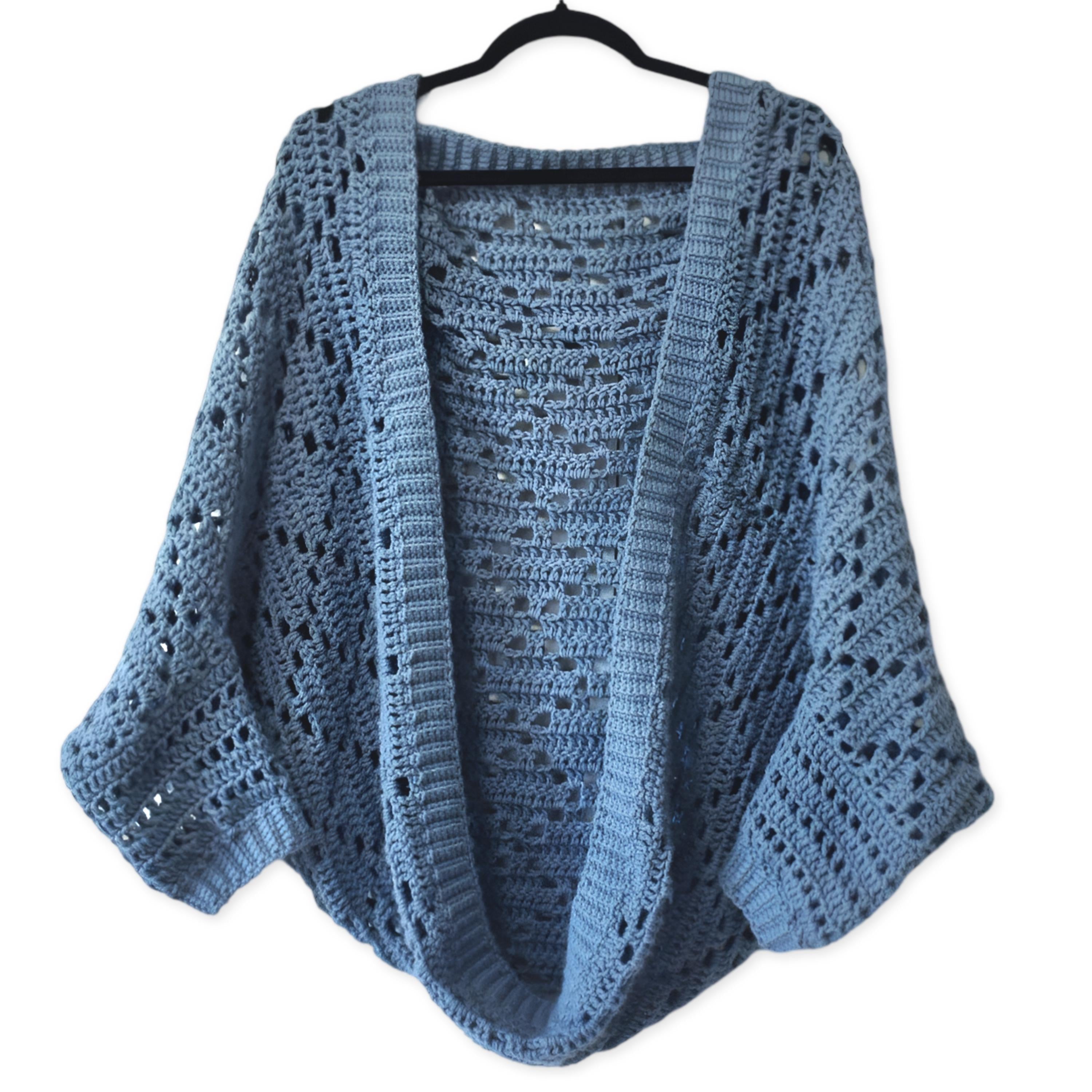 Diamond Cocoon Cardigan Crochet Pattern, Easy Skill Level (PDF Download)