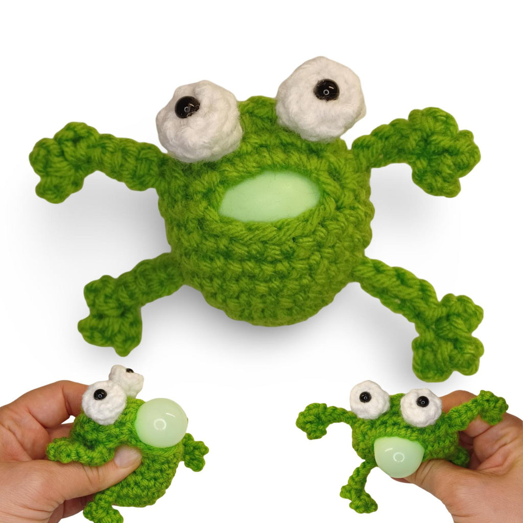 Crochet Burping Frog Pattern: Amigurumi Fidget Toy (PDF Pattern)