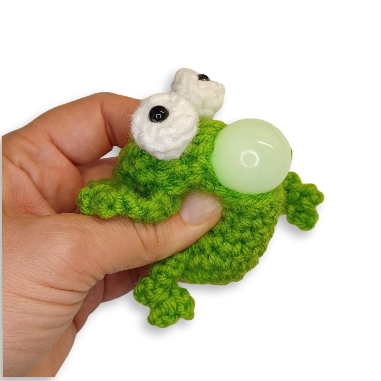 Crochet Burping Frog Pattern: Amigurumi Fidget Toy (PDF Pattern)
