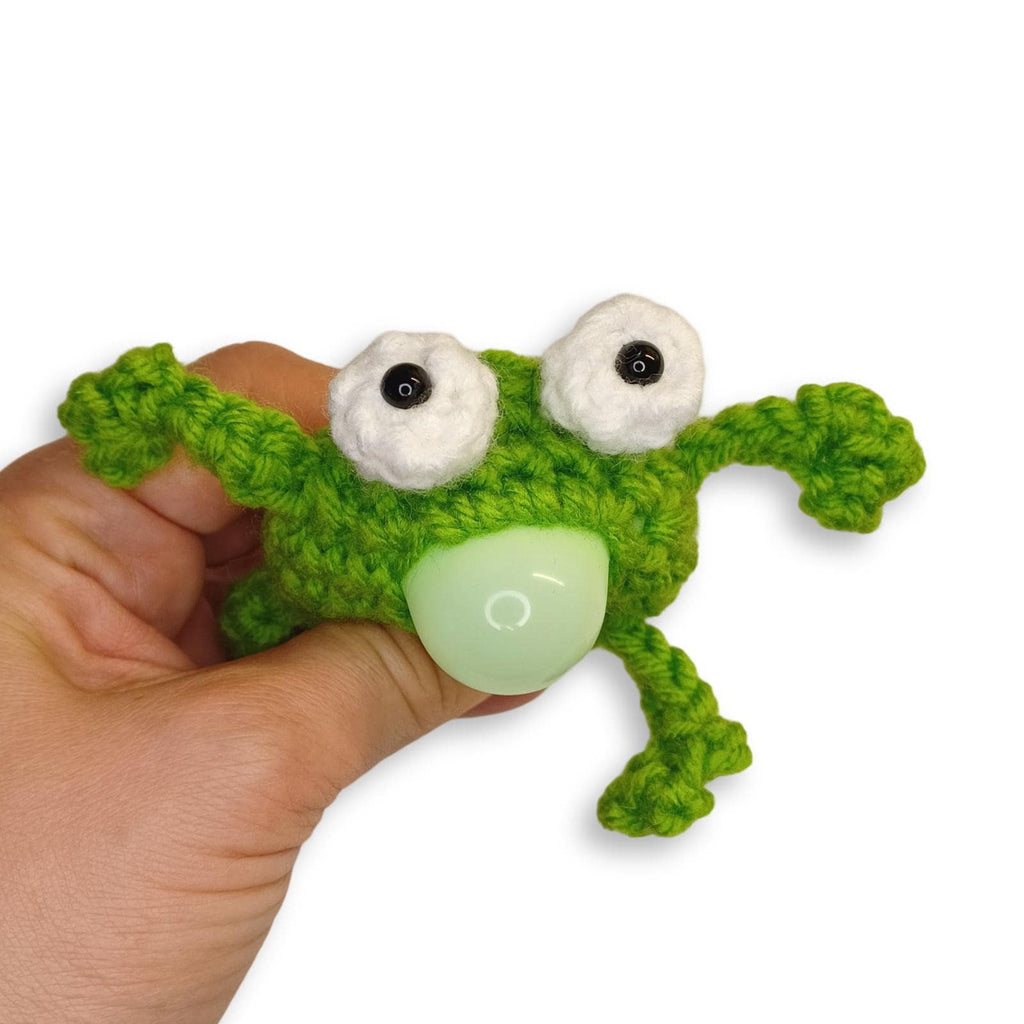 Crochet Burping Frog Pattern: Amigurumi Fidget Toy (PDF Pattern)