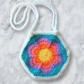 Crochet Flower Purse Pattern: Rainbow Handbag Instructions (PDF Pattern)