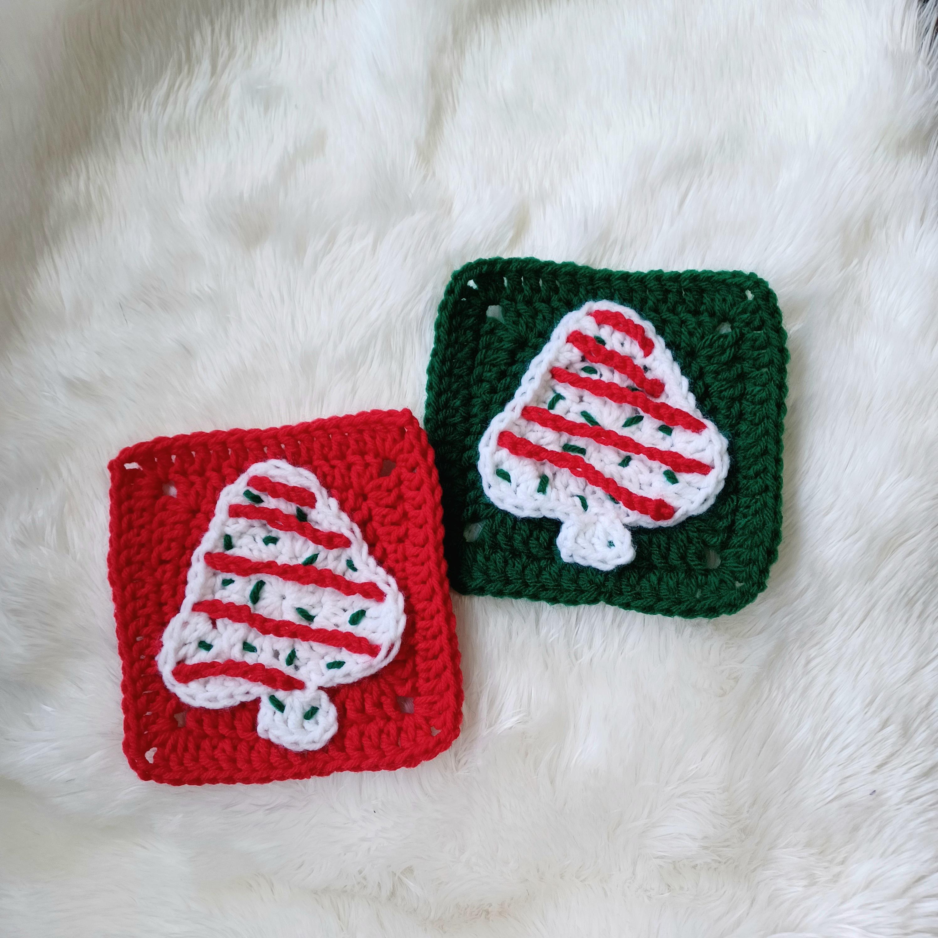 Christmas Tree Cake Granny Square INSTANT DOWNLOAD DIGITAL Crochet Pattern