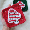Christmas Tree Cake Granny Square INSTANT DOWNLOAD DIGITAL Crochet Pattern