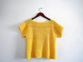 Granny Stitch T-Shirt an Easy Single Panel Construction Digital Crochet Pattern with English instructions