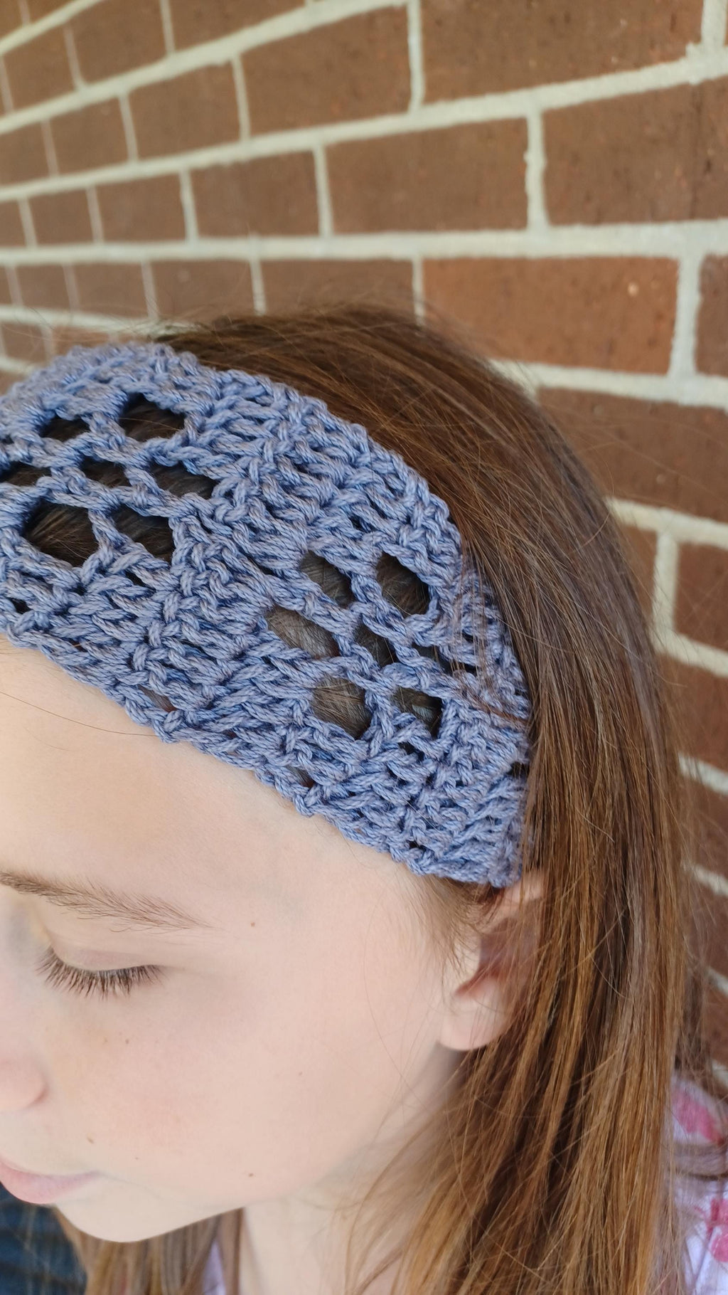 Filet Flower Headband Crochet Pattern Instant Digital Download Pdf