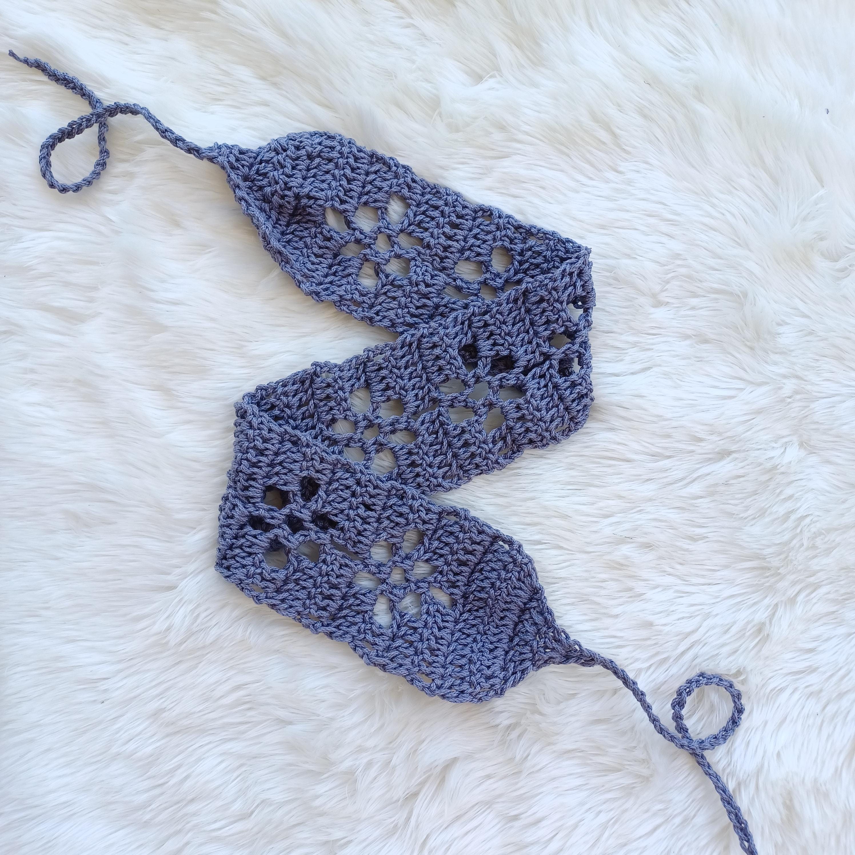 Filet Flower Headband Crochet Pattern Instant Digital Download Pdf
