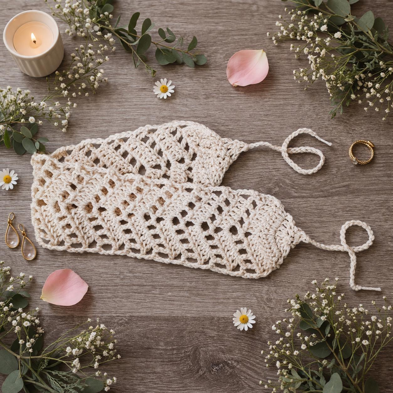 Chevron Lace Headband Crochet Pattern Instant Download PDF Crochet Tutorial